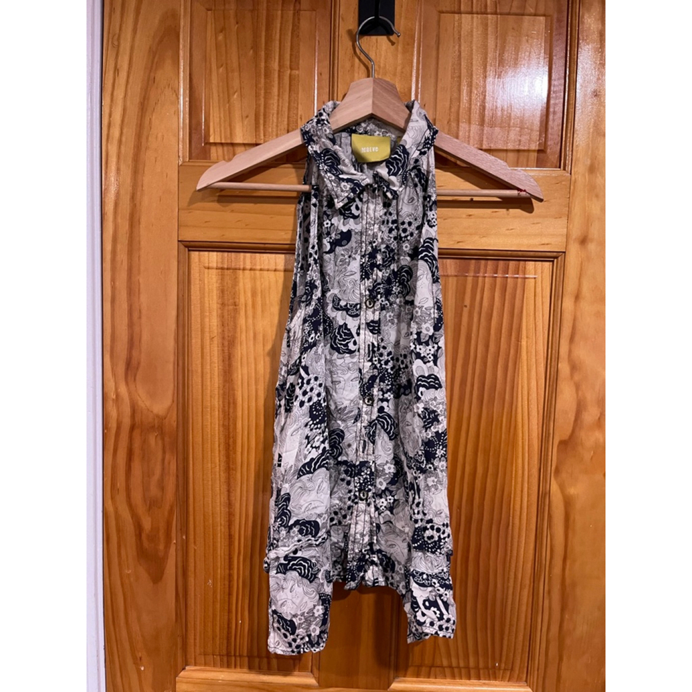 Women’s Maeve Anthropologie Boho Face Print Tesni Swing Tank Size 4